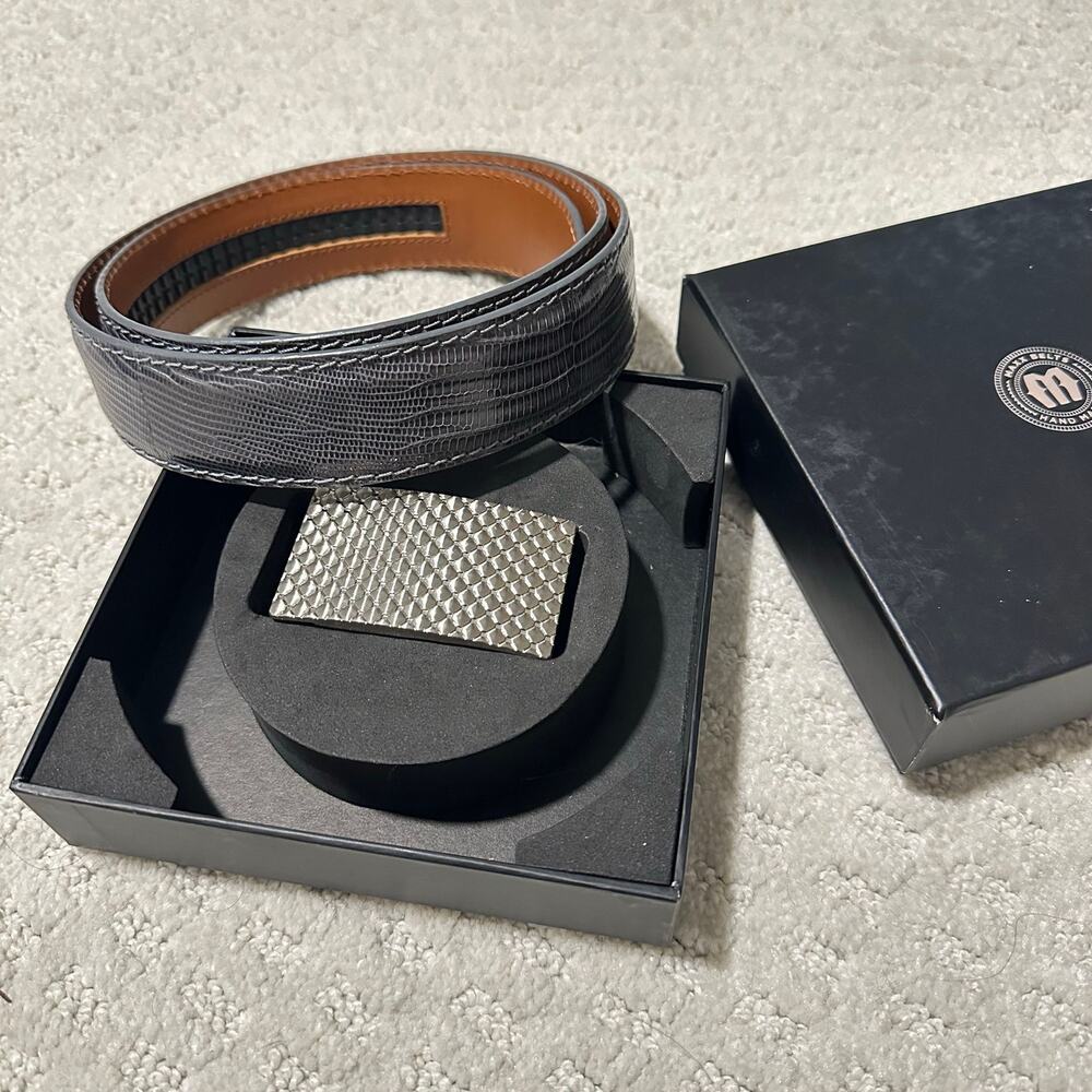 MAXX Belts NIB handmade gray